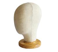 FashionCha Making Mannequin Head Canvas Block Head Model Manikin Head for Hat Holder Head Lightweight Stable Material Suitable for Home Store, 02