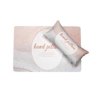 FashionCha Manicure Armrest Cushion and Mat Nail Art Tools Detachable Soft Nail Art Table Pad for Nail Salon Manicurist Nail Technician, Brown