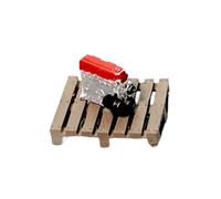 FashionCha Miniature Wooden Engine Model, Fake, for Garage, Scale