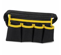 FashionCha Oxford Organizer Belt for Cleaning Service Professionals, Professional - for Service Work, Green, 5 Pockets for Large Shopping Mall Cashiers, Green