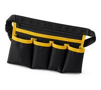FashionCha Oxford Organizer Belt for Cleaning Service Professionals, Professional - for Service Work, Yellow, 5 Pockets for Large Shopping Mall Cashiers, Yellow