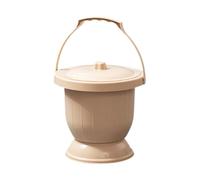 FashionCha Portable Spittoon with Lid for Night Use Urinal Bottle for Camping, Khaki S