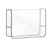 FashionCha Salon Chair Cover Waterproof Hairdressing Chair Back Covers Transparent for Home, Square Small