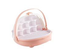 FashionCha Silkworm Breeding Box Easy Access Container for Observing Silkworm Development, pink