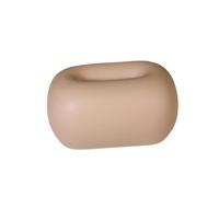 FashionCha Tissue Box Ceramic Napkin Organizer Decorative Countertop Accessory Holder Easy Access Wide Opening Modern Minimalist Suitable for Living Room B, nude color