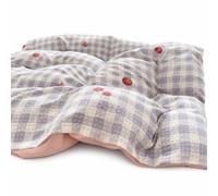 FashionCha Twill Anti-Pilling Dormitory Duvet Cover, Reactive Printing and Dyeing for Patterns, Pillowcase, Includes Bed Sheet, Bedding, Strawberry Plaid, 180x220cm