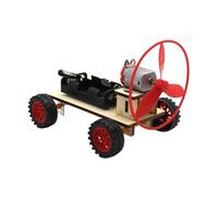 FashionCha Wind-powered Car Building Kits, STEM Activities for Children, Science Experiment Kits for Teenagers, 14cmx7.5cmx9cm