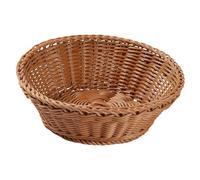 FashionCha Woven Storage Basket, Hand-woven Decoration, Creative Serving Tray, Imitation Rattan Fruit And Vegetable Basket for The Dining Table, Multi, S