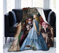 FASHIONDIY Alice In Wonderland Blanket Oversized Warm Adult Super Soft Blanket With Soft Anti-pilling Flannel For Adults & Kids 3D Print 50"x40"