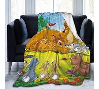 FASHIONDIY Bambi Ultra Soft Fleece Throw Blanket Cozy Warm Plush Throw Blanket Sofa Bed Couch 80"x60"