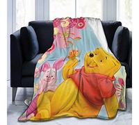 FASHIONDIY Winnie The Pooh Blanket Oversized Warm Adult Super Soft Blanket With Soft Anti-pilling Flannel For Adults & Kids 3D Print 80"x60"