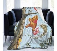 FASHIONDIY Winnie The Pooh Blanket Oversized Warm Adult Super Soft Blanket With Soft Anti-pilling Flannel For Adults & Kids 3D Print 80"x60"