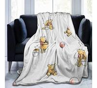 FASHIONDIY Winnie The Pooh Blanket Oversized Warm Adult Super Soft Blanket With Soft Anti-pilling Flannel For Adults & Kids 3D Print 50"x40"