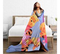 FASHIONDIY Winnie The Pooh Blanket Oversized Warm Adult Super Soft Blanket With Soft Anti-pilling Flannel For Adults & Kids 3D Print 50"x40"
