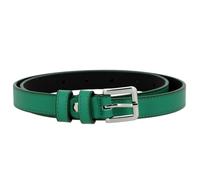 FASHIONGEN - Woman Italian Leather Belt for dress, pants, LINDA - Green, 70