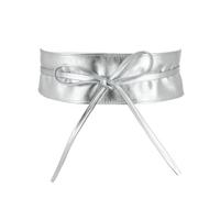 FASHIONGEN - Woman Italian leather Obi belt, CASSIANE | Width: 3.34 inches, LWG-certified cowhide leather, made in France.