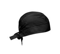 FASHIONISM Unisex Chefs Bandana Hat Mens Womens Adjustable Chefs Hat Polycotton Skull Hat (Black One Size)