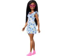 Fashionistas Doll #229, Barbie Doll with Down Syndrome Wearing Heart-Print Dress, Created in Partnership with the National Down Syndrome Society,