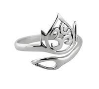 FashionJunkie4Life Adjustable Size Fashion Rings, Sterling Silver and Bronze,One Size Adjusts to Sizes 6-9, Metal