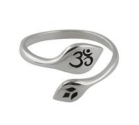 FashionJunkie4Life Adjustable Size Fashion Rings, Sterling Silver and Bronze,One Size Adjusts to Sizes 6-9, Metal, No Gemstone