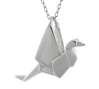FashionJunkie4Life Dainty Origami Animal Pendant Necklaces, Sterling Silver, No Gemstone