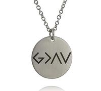 FashionJunkie4Life God is Greater Than The Highs and Lows Pendant Necklace - Engraved Stainless Steel with 18" Chain