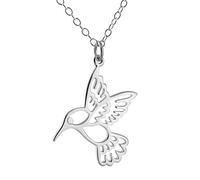 FashionJunkie4Life Sterling Silver Bird Pendant Necklaces for Women, Sterling Silver