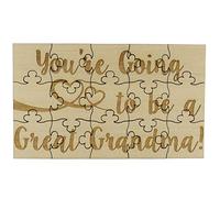 FashionJunkie4Life You're Going to Be a Great Grandma 15 Piece Basswood Jigsaw Puzzle, Surprise Pregnancy Announcement (WD01CT)