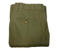 FashionLabels4Less Ex High Street Brand 6140 Mens Adjustable Waistband Lightweight Chino - Colour: Sage, Size: 34 Length: 31"