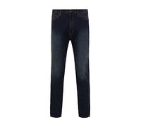 FashionLabels4Less Ex High Street Brand Mens 8450 Regular Fit Jean with Stretch Straight Leg, Color: Denim Tint Stone Wash, Size: 32 Inside Leg: 29"