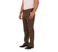 FashionLabels4Less Ex High Street Brand Mens 8450 Regular Fit Jean with Stretch Straight Leg, Color Olive, Size: 40 Inside Leg: 29"