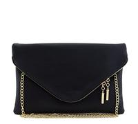 FashionPuzzle Envelope Clutch Evening Bag, Xl-black, One Size