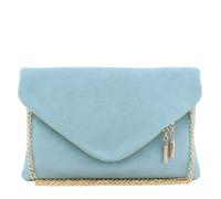 FashionPuzzle Oversized Envelope Clutch Evening Bag with Chain Strap, Xl-bluebell, One Size