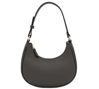 FashionPuzzle Small Crescent Shoulder Bag Under the Arm Purse, Dark Grey/Dark Grey, One Size