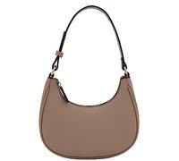 FashionPuzzle Small Crescent Shoulder Bag Underarm Purse, Taupe/Taupe, One Size