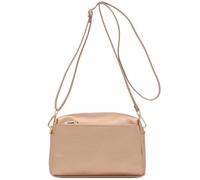 FashionPuzzle Triple Zip Small Crossbody Bag, Rose Gold, One Size
