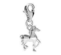FASHIONS FOREVER® 925 Sterling Silver Horse Lovers Clip-On Charm, Handmade In UK