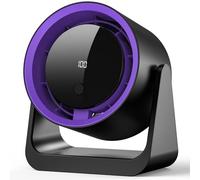 Fashioz USB Desk Fan, Desktop Fan with 100-Level Stepless Speed Adjustment & LED Display & 3/6/9H Timer, 180° Rotatable Table Fan for Bedroom, Office, Home, Kitchen