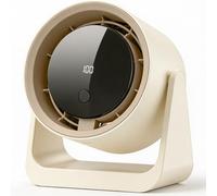 Fashioz USB Desk Fan, Desktop Fan with 100-Level Stepless Speed Adjustment & LED Display & 3/6/9H Timer, 180° Rotatable Table Fan for Bedroom, Office, Home, Kitchen