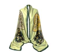 FashLuxe 100% Silk Art Print Scarf for Women - Luxury Soft Touch Lightweight All-Season Wrap Shawl - Size 180cm x 90cm - Elegant Gift for Birthday, Christmas, Mother’s Day (Floral Heart)