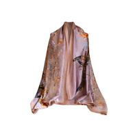 FashLuxe 100% Silk Art Print Scarf for Women - Luxury Soft Touch Lightweight All-Season Wrap Shawl - Size 180cm x 90cm - Elegant Gift for Birthday, Christmas, Mother’s Day