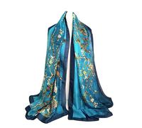 FashLuxe Luxury 100% Silk Scarf, Van Gogh Almond Blossom Silk Scarf Lightweight, Gift For Her, Women's Head Scarf, Women Gifts Scarf