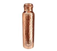 Fashnkart Copper Splash Hammered Pure Copper Water Bottle - no Joint and Leak Proof Copper Pitcher - no Messy Label - Have Ayurvedic Health Benefits. Holds 900 Mililitre or 30 Ounce