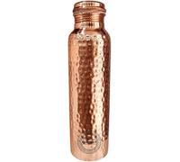 Fashnkart Hammered Copper Water Bottle 25.36 oz Ayurveda Health Vessel Leak Proof Design Pitcher for Sport Fitness Yoga 750 ml