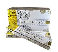 Fashnkart White Sage Deepika Incense Sticks Masala Aggarbatti for House Warming Pooja Temple Meditation & Yoga Hand Rolled Pack of 6