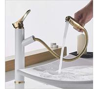 Fashsion d Brass Single Lever hot Cold Pull Out wash Hair Basin Faucet chome Black Toilet Sink Faucet Water Mixer