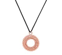 Fashtour Copper Orgone Energy Pendant - Handmade Sacred Geometry Spiral Tensor Ring Necklace for Balance & Mindfulness (Triple Infinity Tensor Necklace), M, Copper, No Gemstone