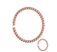 Fashtour Copper Tensor Bracelet, 100% Pure Copper Twisted Handmade Bangle For Women Men, Adjustable Health Jewelry Gifts, M, Copper, no gemstone