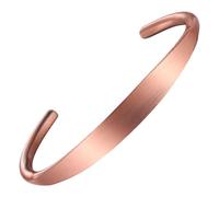Fashtour Pure Copper Bracelet - Copper Bracelet for Men & Women - 100% Solid, Raw & Uncoated Handmade Tibetan Cuff Bangle