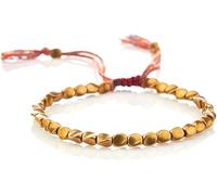 Fashtour Tibetan Copper Beads Bracelet - Handmade Energy Healing for Strength, Balance & Protection - Adjustable Spiritual for Men & Women